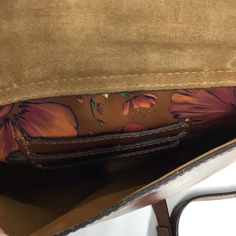 Patricia Nash Avellino Floral Leather Crossbody Purse Handbag - Picture 14 of 16